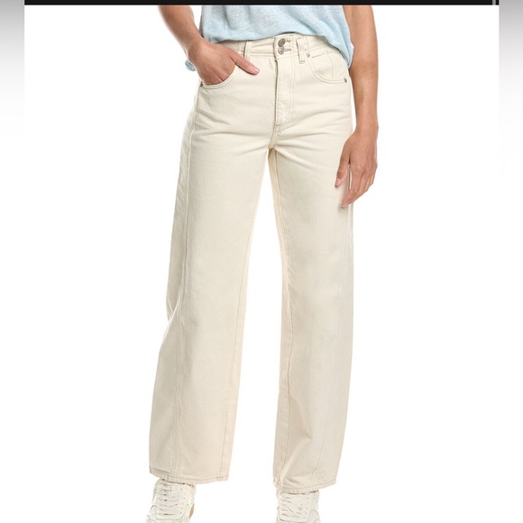 We The Free Denim - NWT Free People Aster Cream Straight Jean size 26